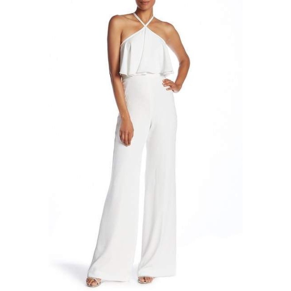 JayGodfrey halter white jumpsuit
